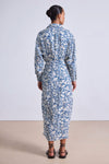 Apiece Apart Alessandra Sarong Shirt Dress in Lace Floral