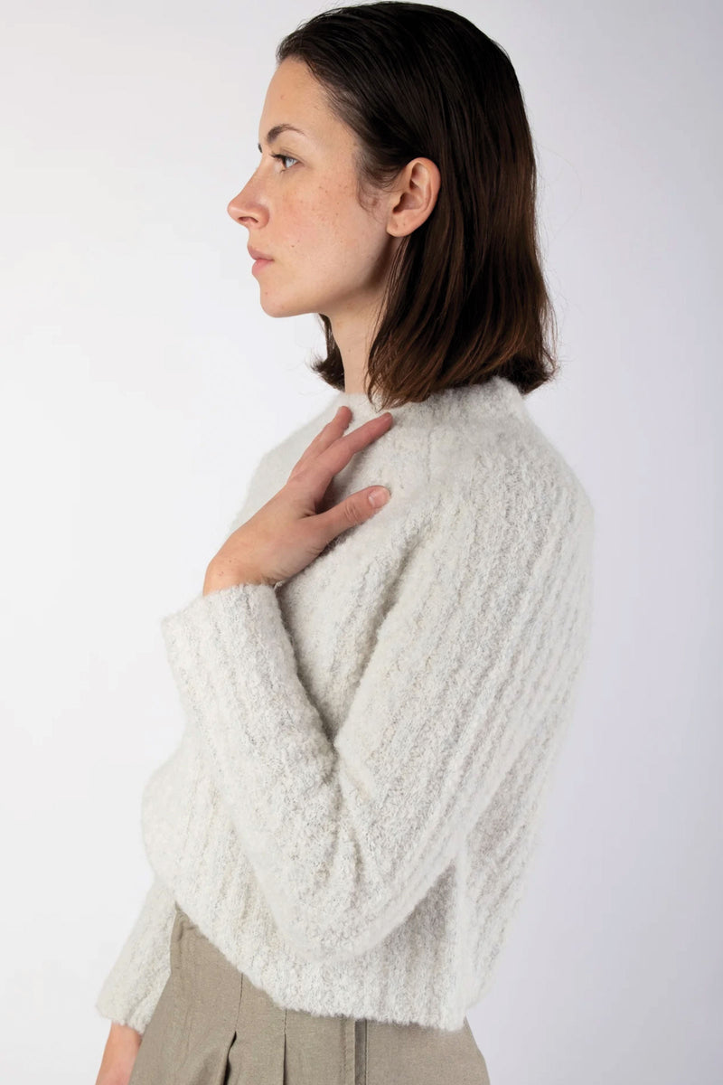 Micaela Greg Loop Rib Top in Mist