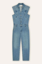 BA&SH Figo Jumpsuit in Lightused Blue