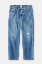 Closed Milo Jean in Mid Blue