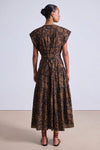 Apiece Apart Agathe Tier Maxi in Large Lace Chocolate Floral