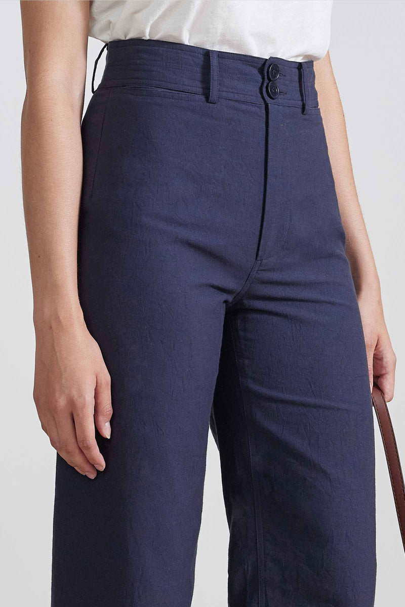Apiece Apart Classic Merida Pant in Navy