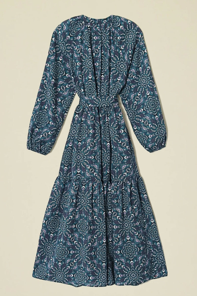Xirena Ambrose Dress in Indigo Flora