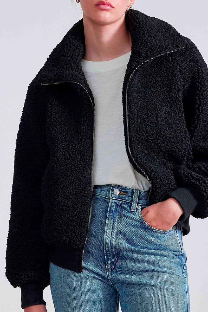 Apiece Apart Amager Bomber Jacket in Black