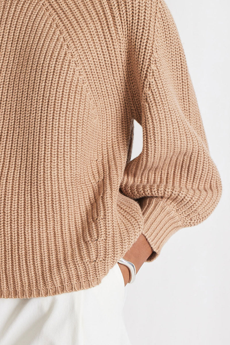Apiece Apart Eco Nueva Meral Sweater In Camel