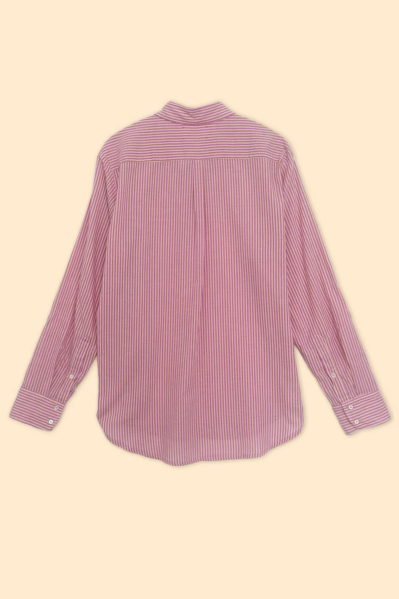 Xirena Beau Shirt in Rose Dawn Stripe