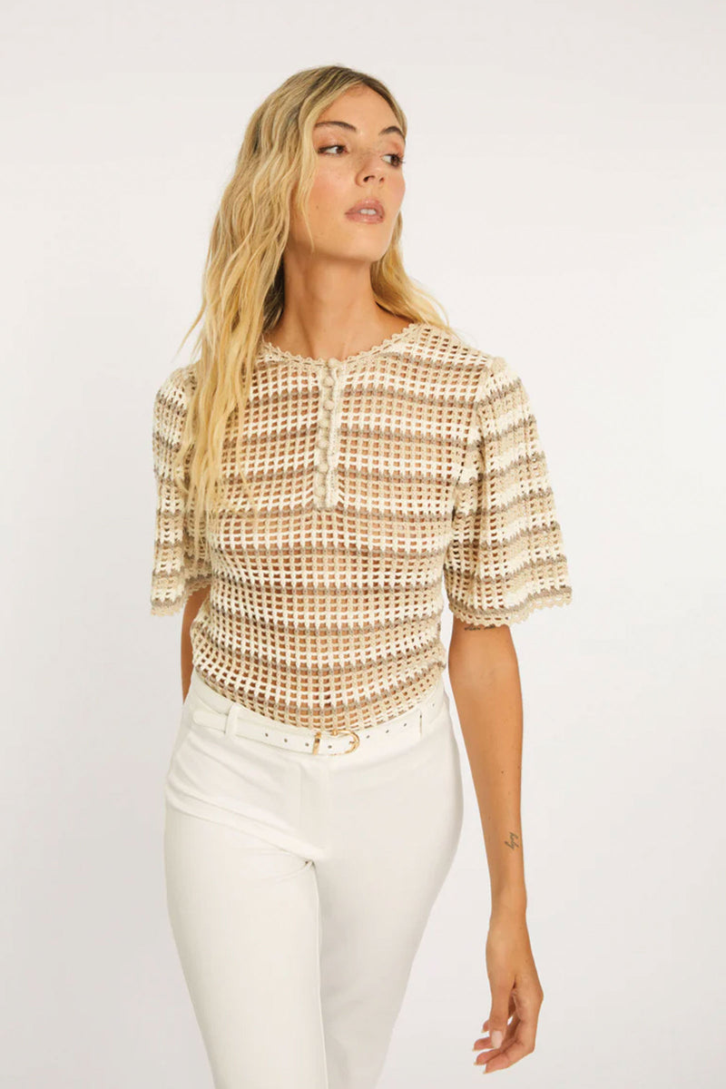 Caballero Agata Ivory Birch Sweater