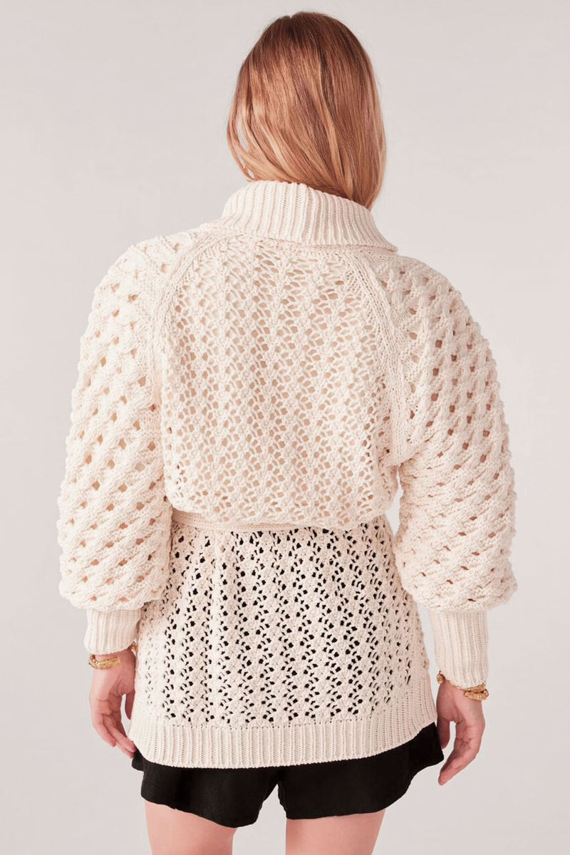 Ba&sh Kyr Cardigan Ecru
