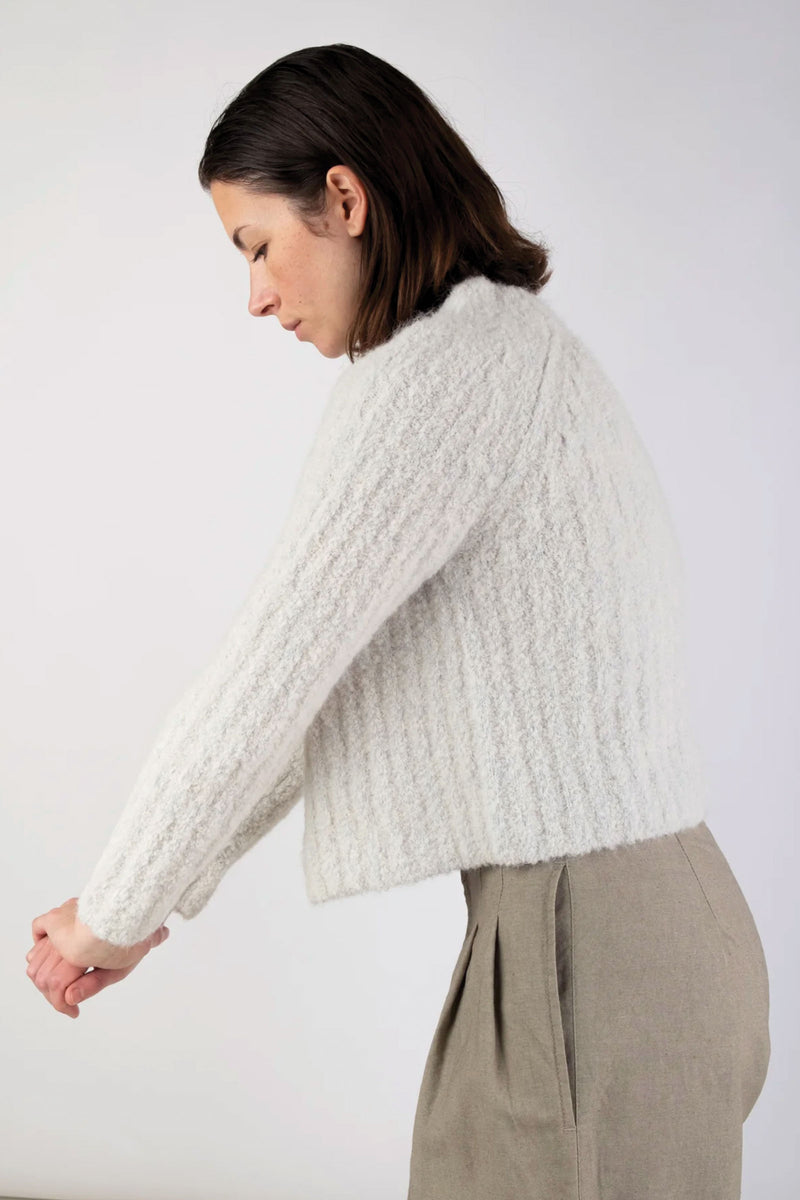 Micaela Greg Loop Rib Top in Mist
