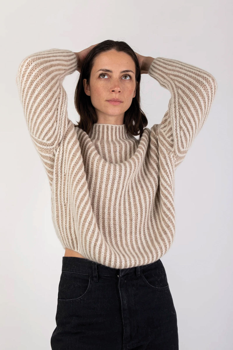 Micaela Greg Ines Sweater in Oatmeal