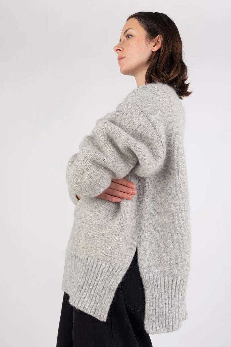 Micaela Greg Coco Sweater in Heather Grey