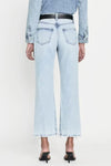 Frame Le Jane Crop Bite Hem Fizz Indigo