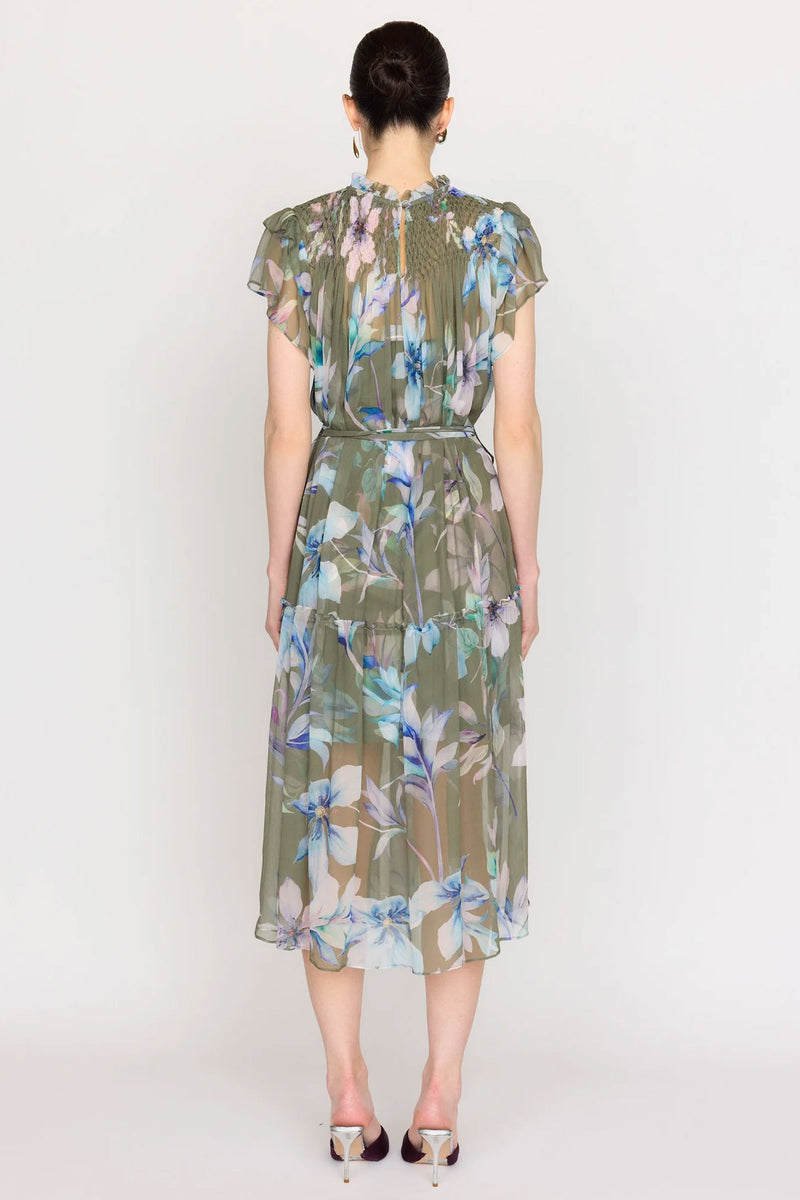 Christy Lynn Vera Dress in Viridian Prism