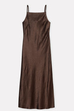 Closed Strap Dress in Cacao Brown