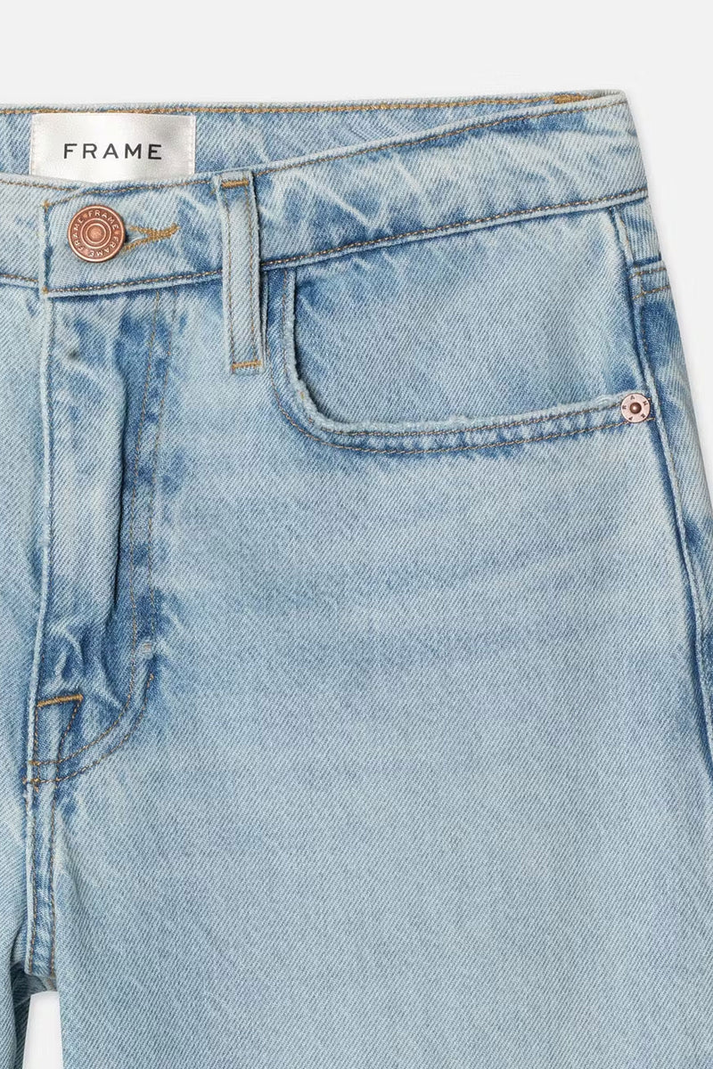 Frame Le Jane Crop Bite Hem Fizz Indigo