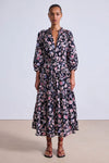 Apiece Apart Trinidad Maxi Dress in Garden Floral Midnight