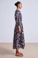 Apiece Apart Trinidad Maxi Dress in Garden Floral Midnight