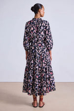 Apiece Apart Trinidad Maxi Dress in Garden Floral Midnight