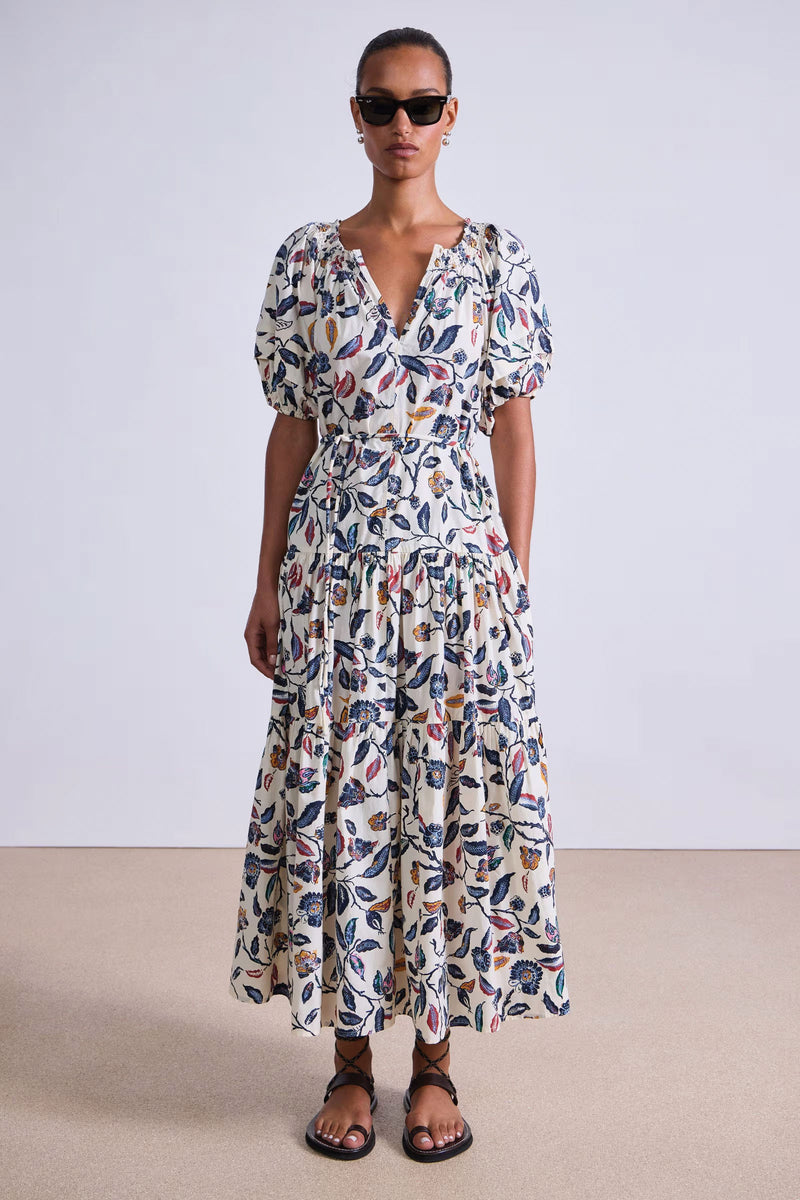 Apiece Apart Uva Romantic Maxi in Garden Floral Cream