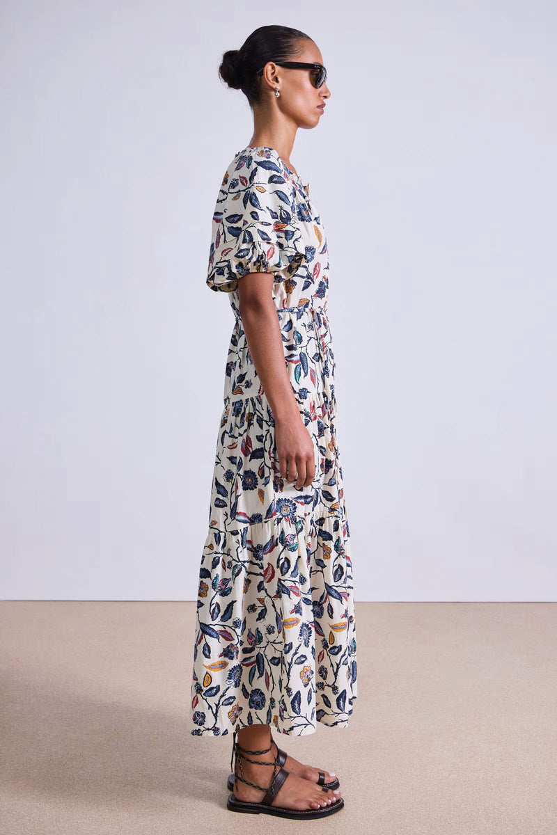 Apiece Apart Uva Romantic Maxi in Garden Floral Cream