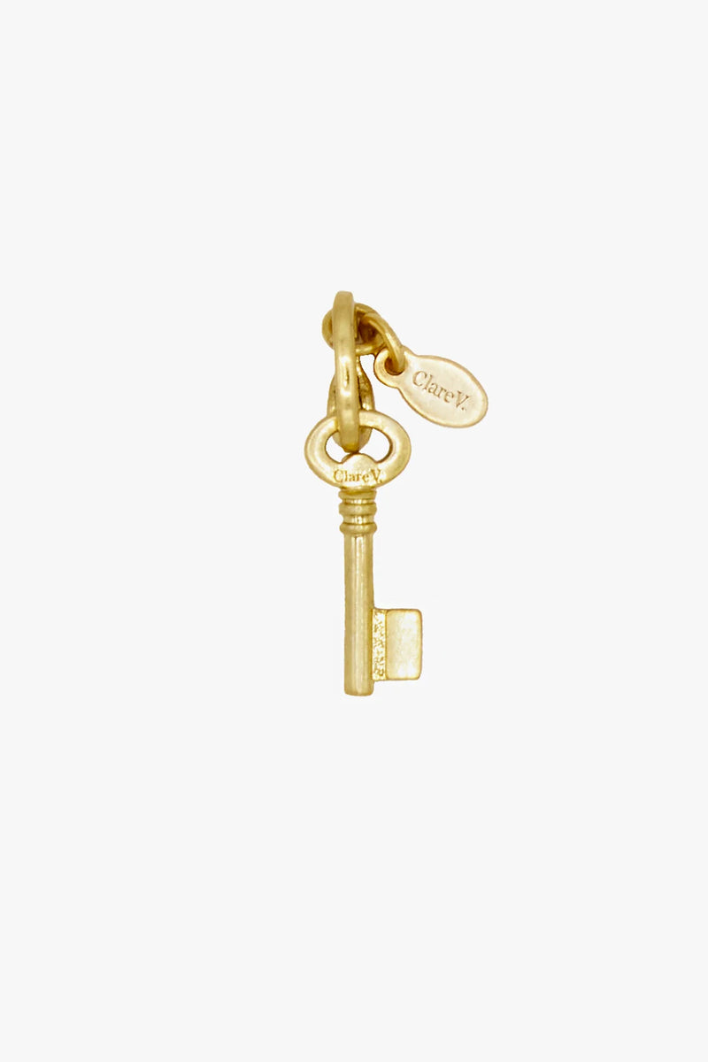 Clare V Le Cle Charm in VIntage Gold