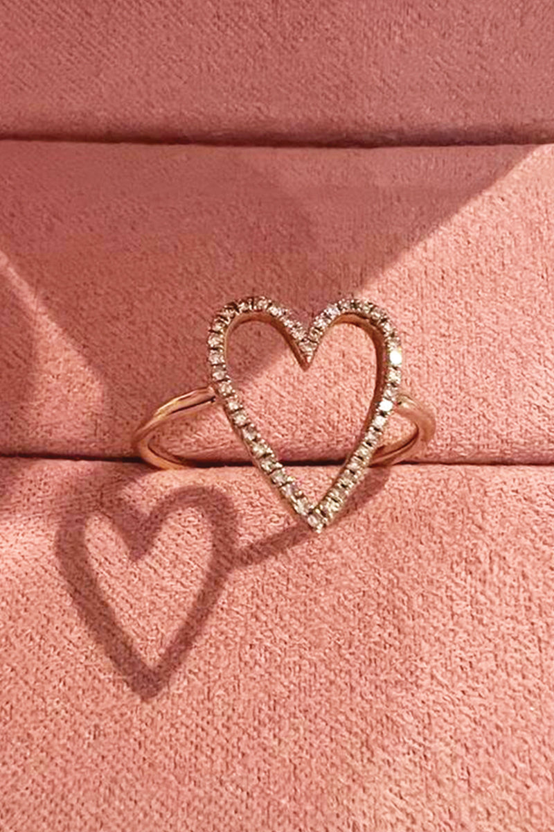 Pade Vavra 14K Gold Diamond Heart Ring