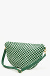 Clare Vivier Grande Fanny in Fern & Mist Woven Checker