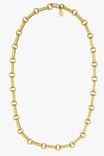 Clare V Book Chain Necklace in Vintage Gold 18"