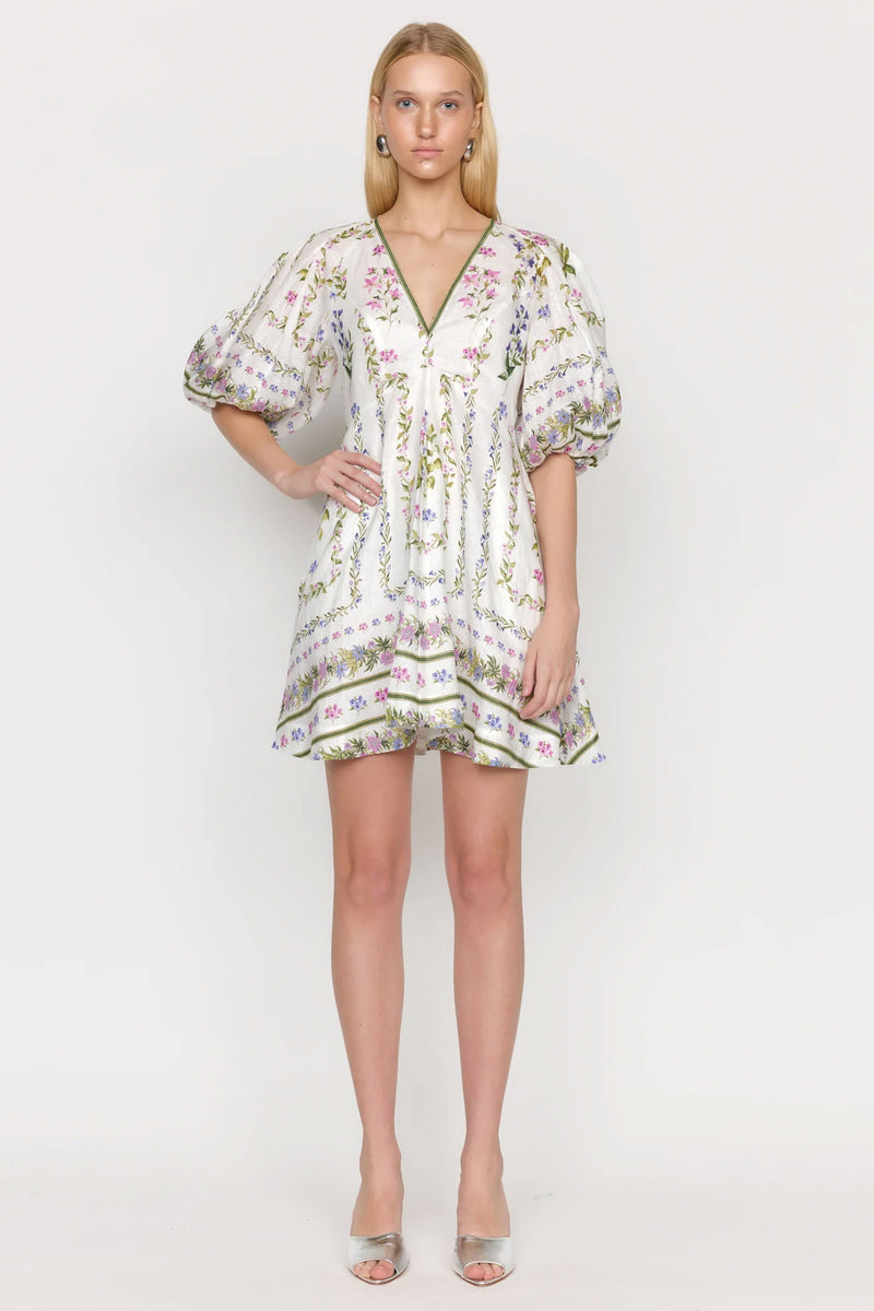 Christy Lynn Rae Dress in Mosaic Ivory