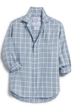 Frank & Eileen "Eileen" Button Up in Frank and Eillen Cream, Gray, Blue Check