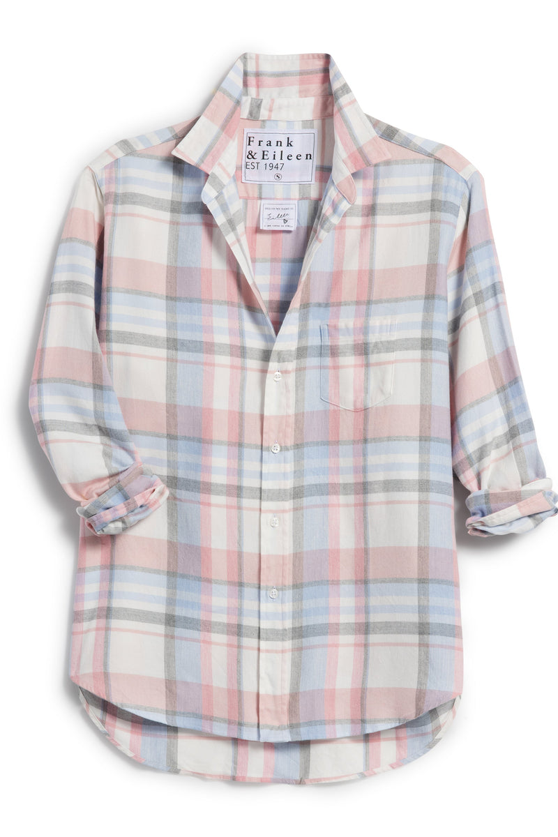Frank & Eileen "Eileen" Button Up in Frank and Eillen Pink, Blue, Gray Plaid
