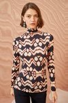 Ulla Johnson Aurelia Turtleneck Top in Obsidian