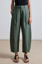 Apiece Apart Bari Crop Trouser in Thyme