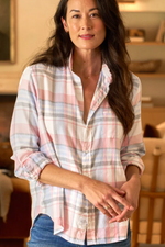 Frank & Eileen "Eileen" Button Up in Frank and Eillen Pink, Blue, Gray Plaid