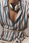 Xirena Tillie Shirt Blue Rdige Stripe