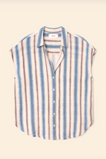 Xirena Tillie Shirt Blue Rdige Stripe