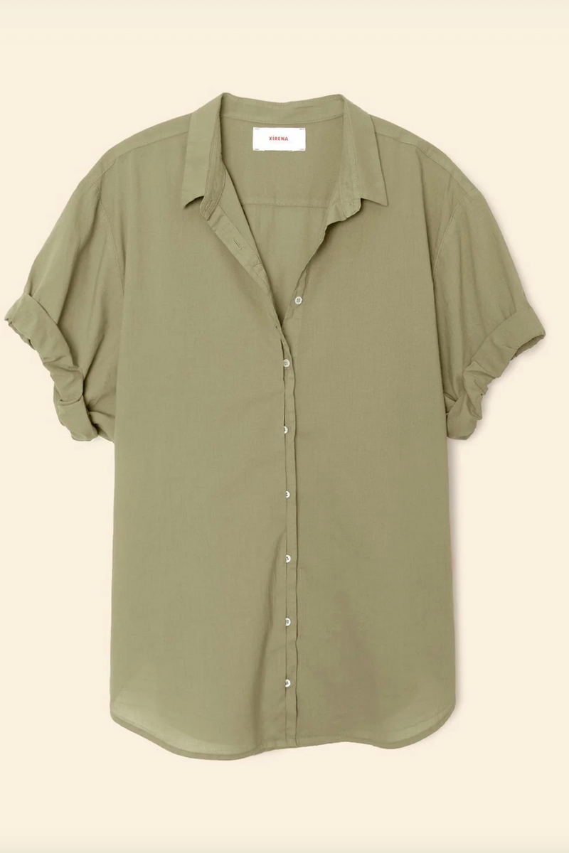 Xirena Channing Shirt in Dark Seagrass