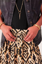BA&SH Licoli Bohemian Style Skirt in Yellow