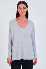 Not Shy Faustine Pullover Sweater in Acier