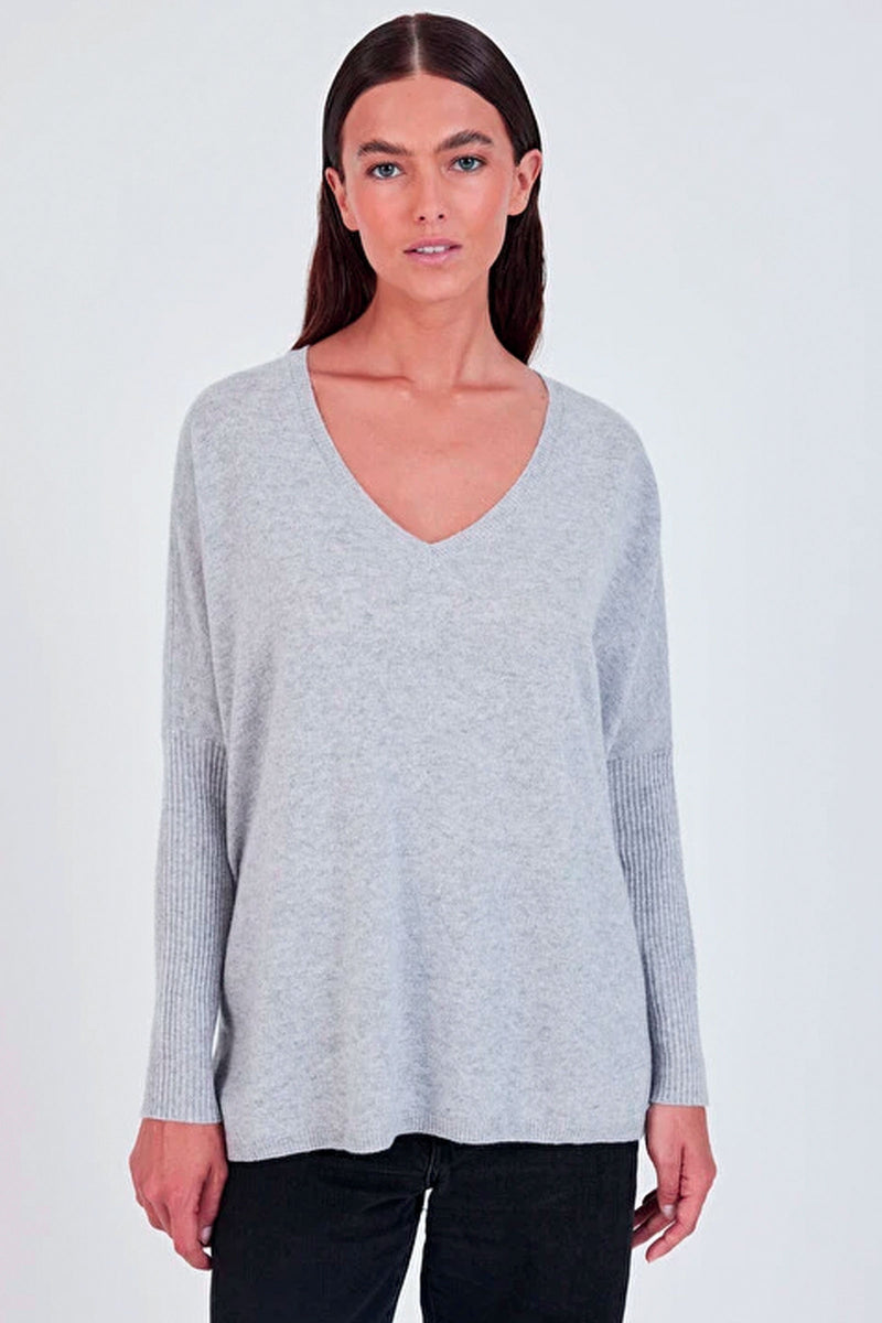 Not Shy Faustine Pullover Sweater in Acier