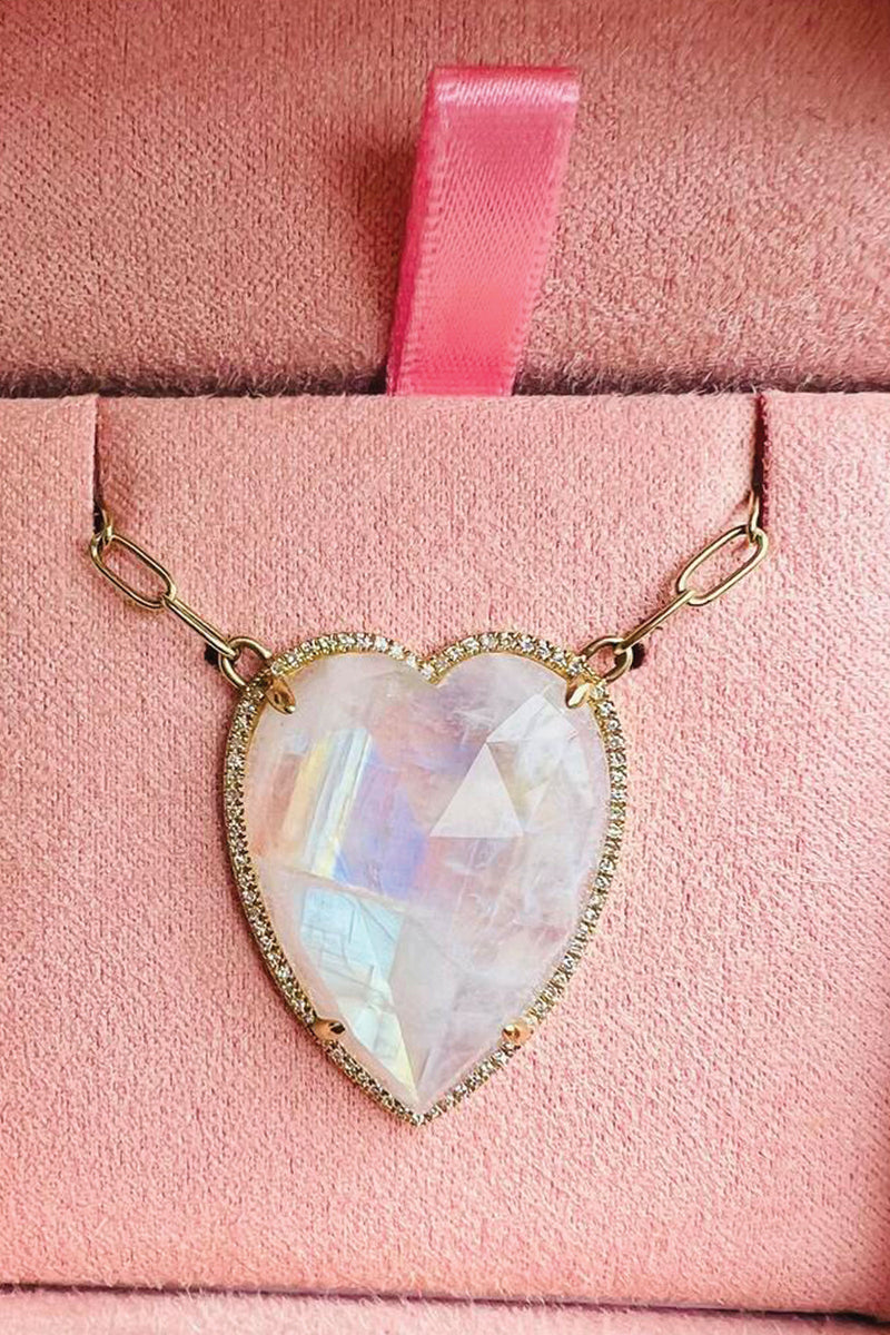 Pade Vavra 14K Gold Rainbow Moon Store Necklace