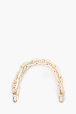 Clare V Shortie Bag Strap in Cream Resin