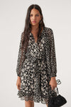 Ba&sh Fiona Long Sleeve Fiona Dress in Noir Floral