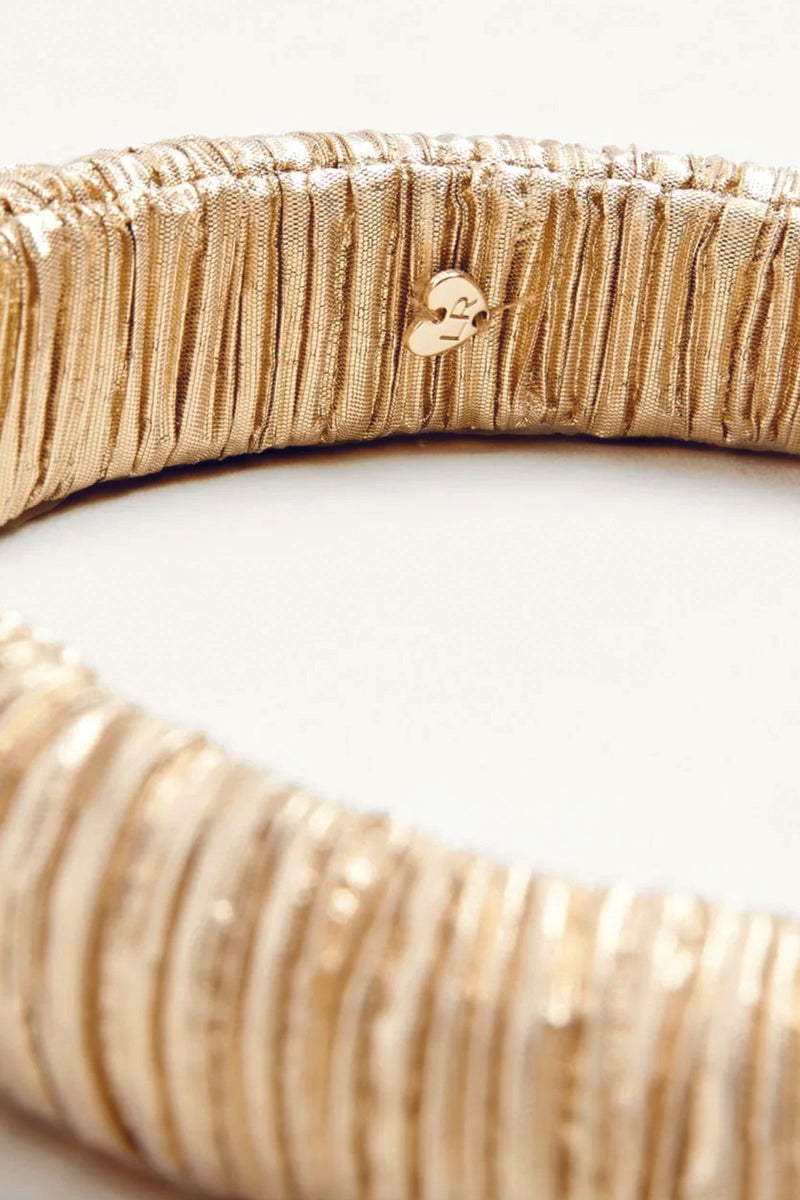 Loeffler Randall Marina Gold Puffy Headband