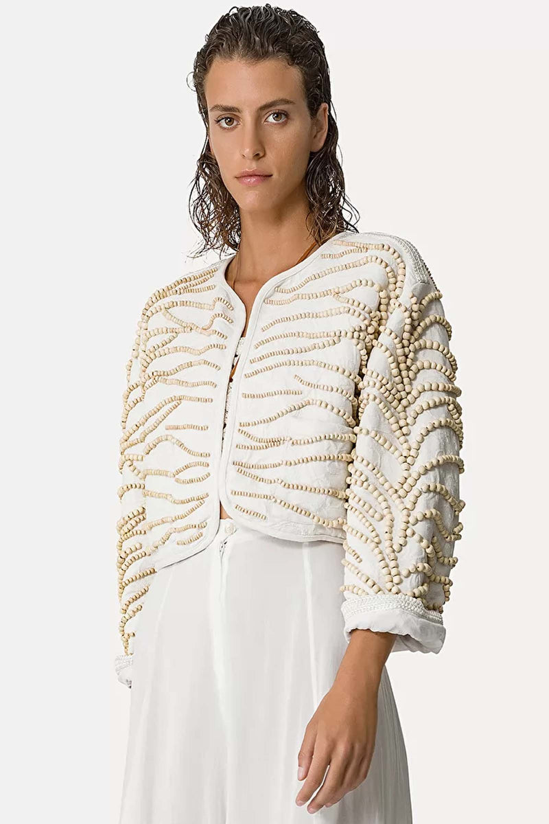 Forte Forte Emotions Embroidery Jacquard Jacket in Puro