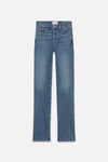 Frame Le High Straight Denim in Daphne Blue