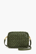 Clare V Army Midi Sac in Puffy Woven Leather