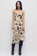 Silk Laundry 90's Slip Dress Miracles in Hazelnut