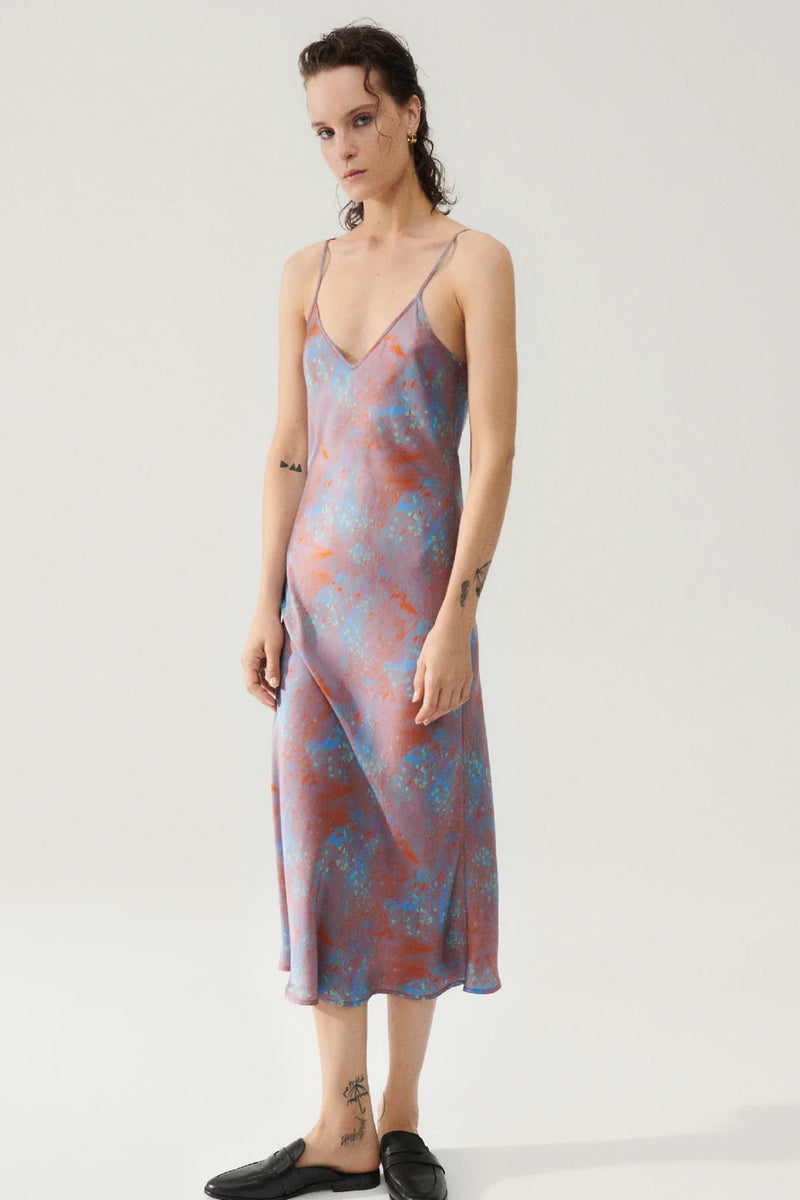 Silk Laundry 90's Slip Dress in Dazed