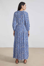 Apiece Apart Trinidad Maxi Dress in Floral Blue